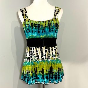 Multi color dressy tank